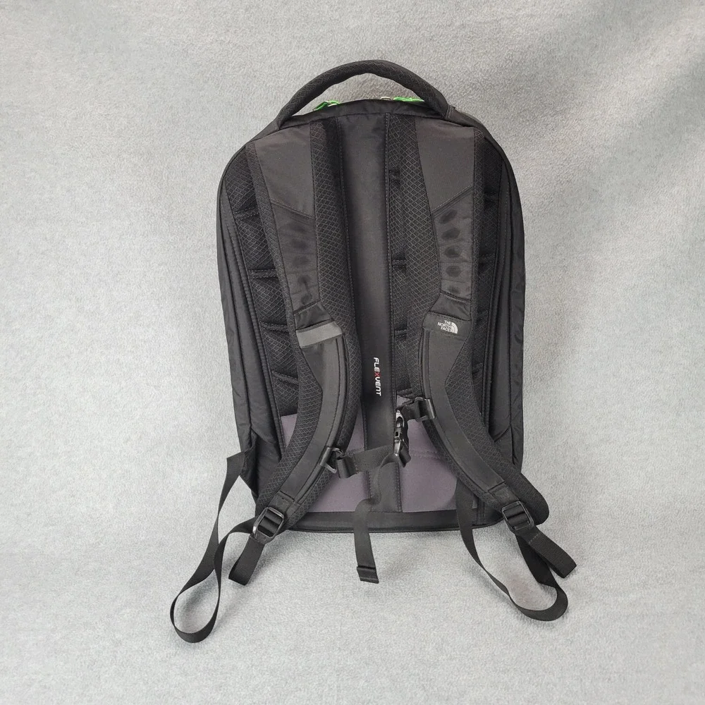 The North Face‎ Microbyte Backpack Black Olive Green Laptop Daypack FlexVent
